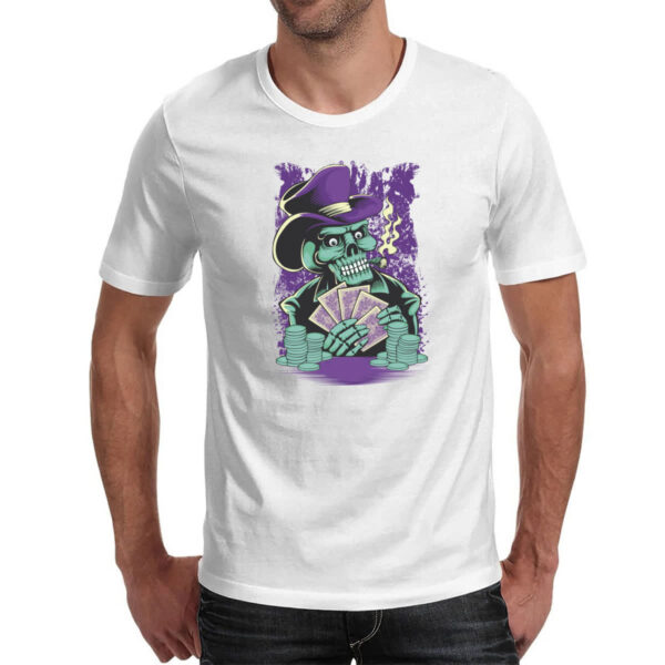Camiseta Unissex Skull poker - Imagem 2