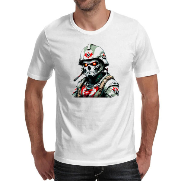 Camiseta Unissex Soldado Skull Punk Cyber - Imagem 2