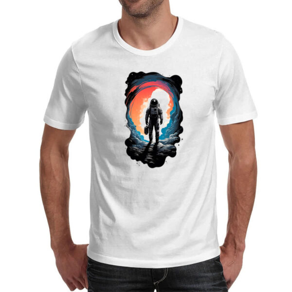 Camiseta Unissex Astronauta de marmore - Imagem 2