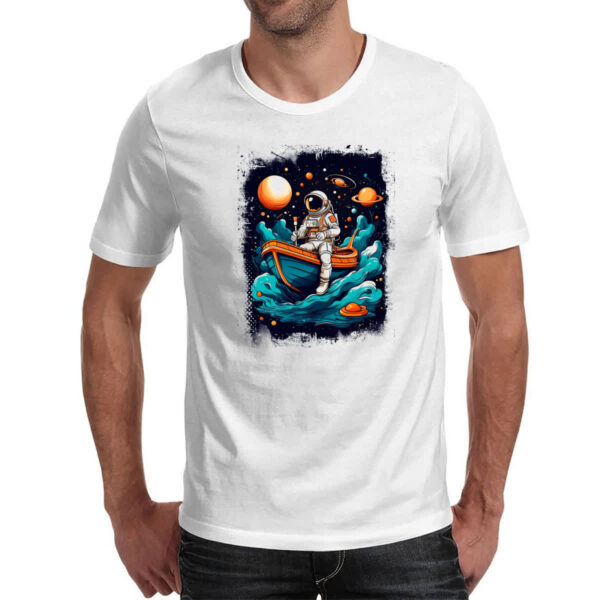 Camiseta Unissex Astronauta e o bote - Imagem 2