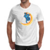 Camiseta Unissex Astronauta skatista lua crescente - Image 2