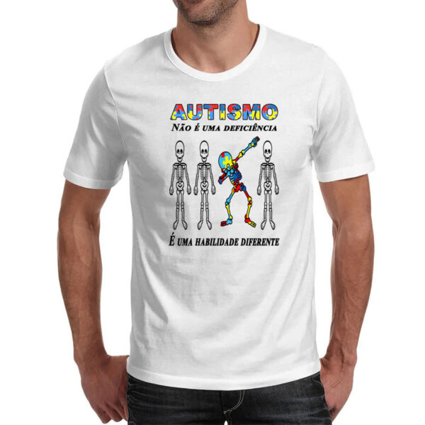 Camiseta Unissex Autismo nao deficiencia habilidade diferente - Imagem 2