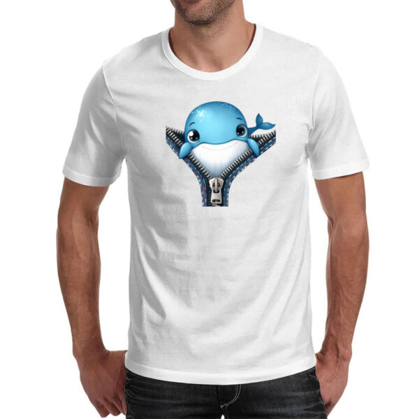 Camiseta Unissex Baleia no ziper - Imagem 2