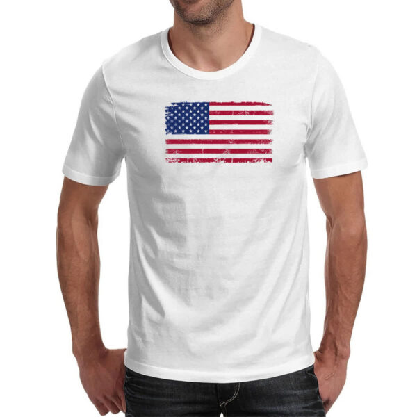 Camiseta Unissex Bandeira USA Grunge Vintage - Imagem 2