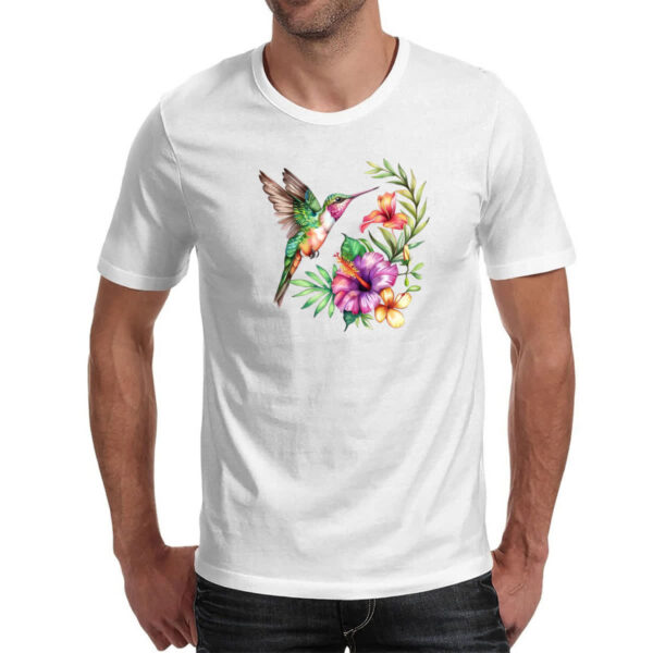Camiseta Unissex Beija flor na flor - Imagem 2