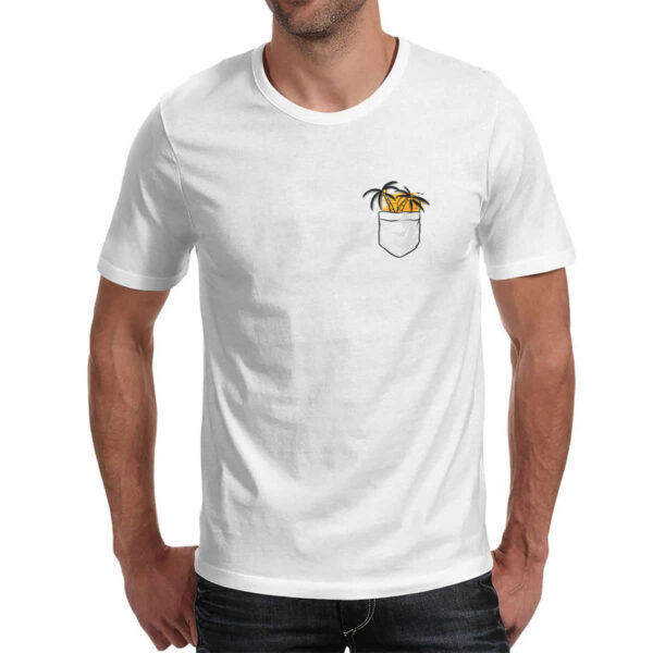 Camiseta Unissex Bolso com coqueiro sunset - Imagem 2