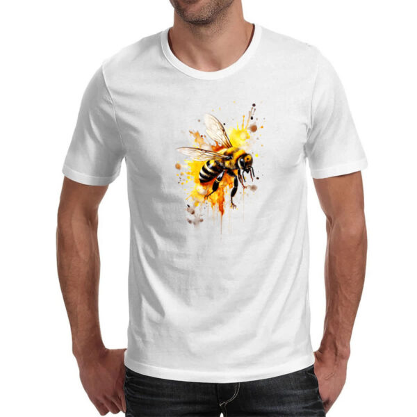Camiseta Unissex Abelha real splash art - Imagem 2