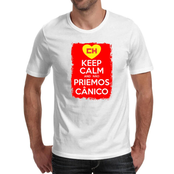 Camiseta Unissex Keep Calm and nao priemos canico - Imagem 2