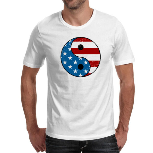Camiseta Unissex Yin Yang EUA - Imagem 2