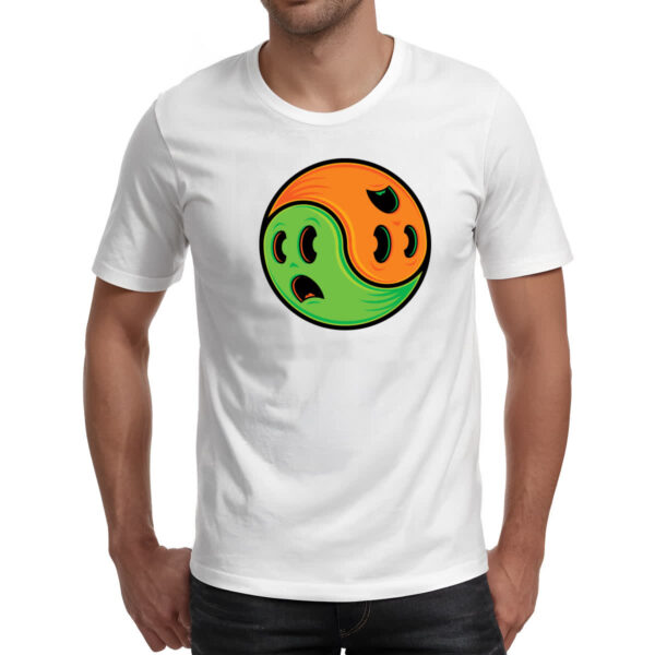 Camiseta Unissex Yin Yang Halloween - Imagem 2