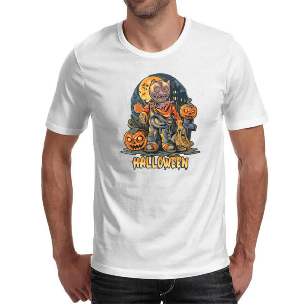 Camiseta Unissex Halloween pumpkin cemiterio - Imagem 2
