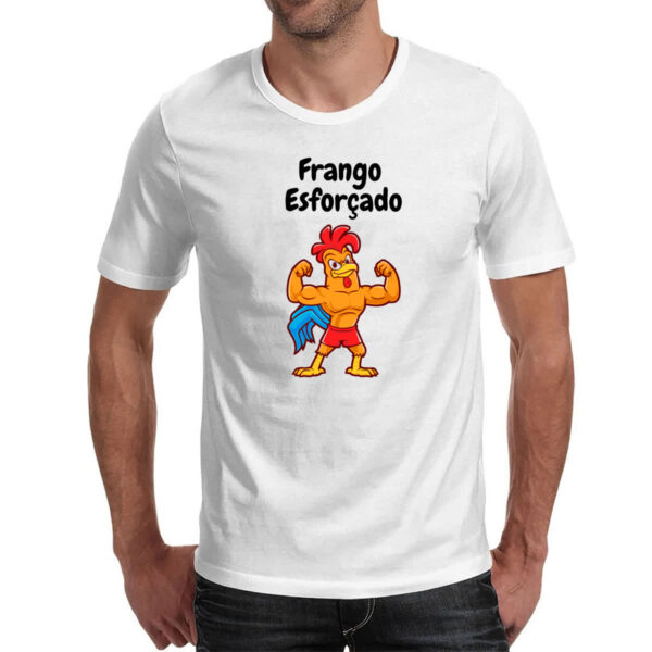 Camiseta Unissex Academia frango esforcado - Imagem 2