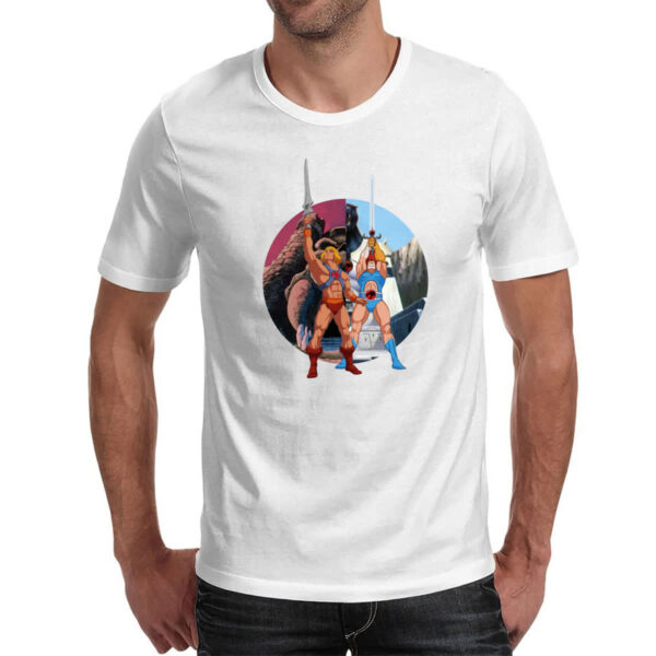 Camiseta Unissex He-man e Lion espadas do poder - Imagem 2