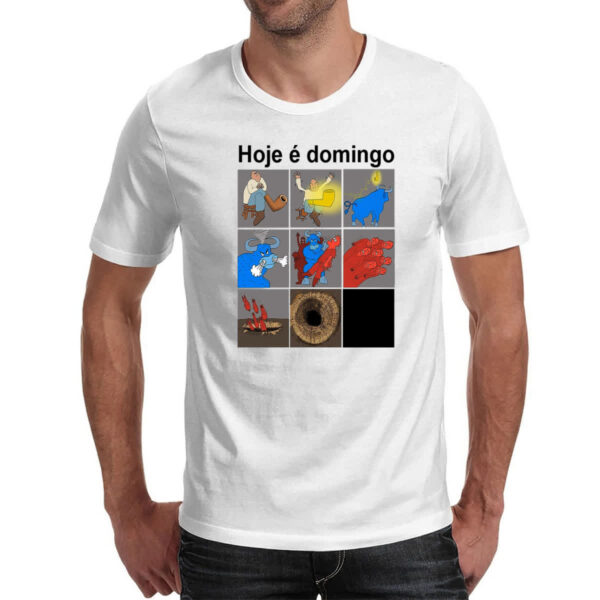 Camiseta Unissex Hoje e domingo pe de cachimbo - Imagem 2