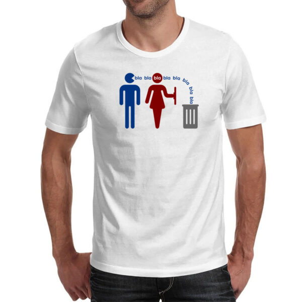 Camiseta Unissex Homem fala demais - Imagem 2