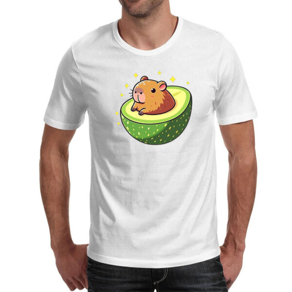 Camiseta Unissex Capibacate capivara no abacate - Imagem 2