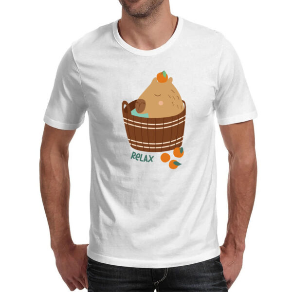 Camiseta Unissex Capivara banho relax - Imagem 2