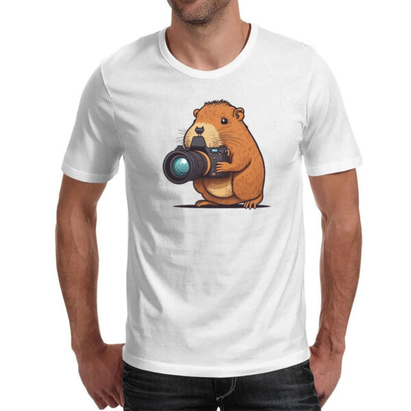 Camiseta Unissex Capivara fotografica - Imagem 2