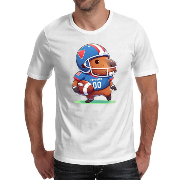 Camiseta Unissex Capivara futebol americano - Imagem 2
