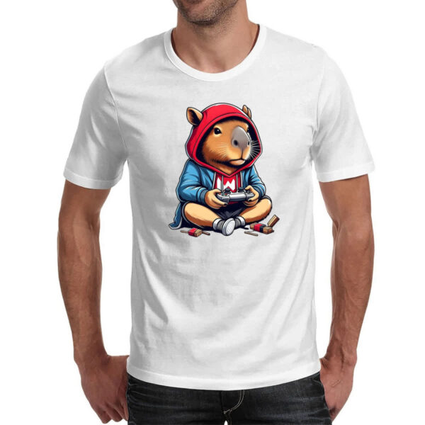 Camiseta Unissex Capivara gamer - Imagem 2