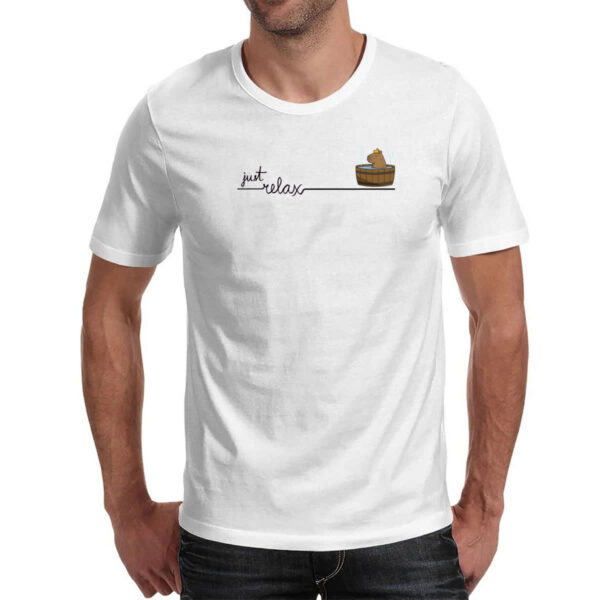 Camiseta Unissex Capivara just relax - Imagem 2