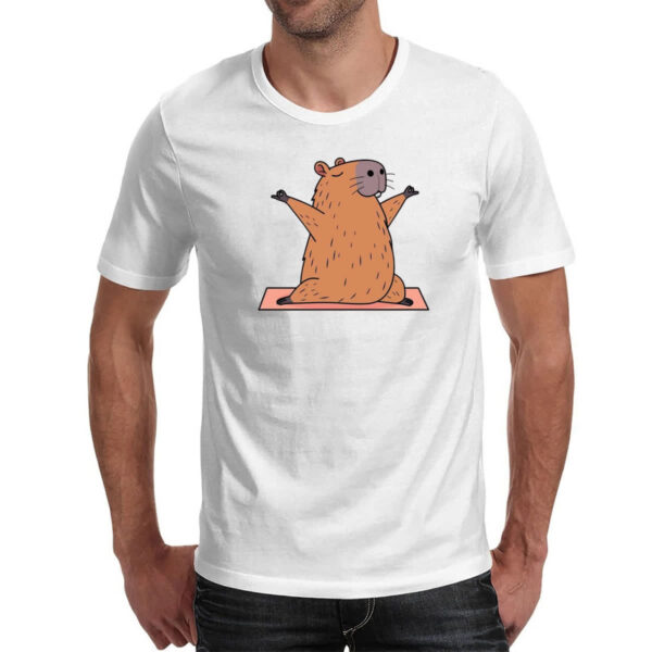 Camiseta Unissex Capivara yoga - Imagem 2