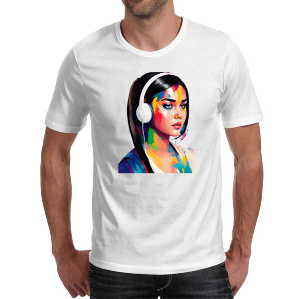 Camiseta Unissex Adolescente headset pintura - Imagem 2