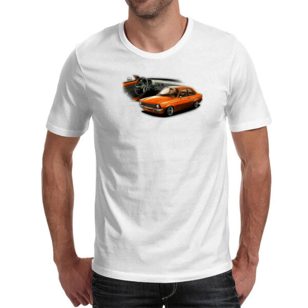 Camiseta Unissex Chevette primeira geracao laranja - Imagem 2