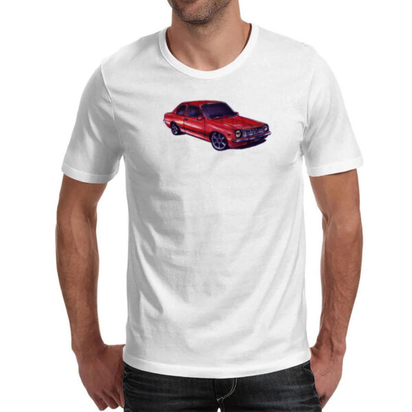 Camiseta Unissex Chevette vermelho segunda geracao a lapis - Imagem 2