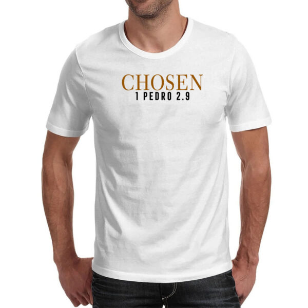 Camiseta Unissex Chosen 1 Pedro 2.9 Biblia Jesus - Imagem 2