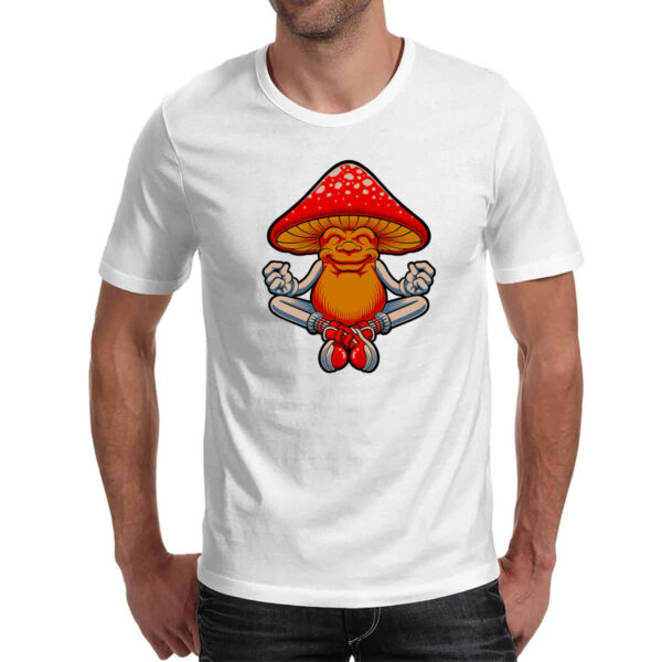 Camiseta Unissex Cogumelo meditando - Imagem 2