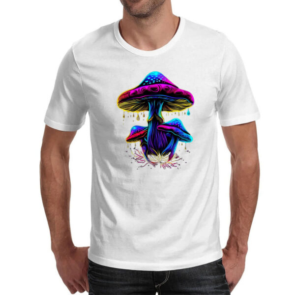 Camiseta Unissex Cogumelos neon - Imagem 2