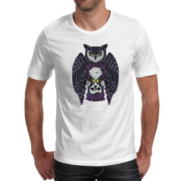 Camiseta Unissex Coruja do tempo - Imagem 2