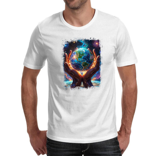 Camiseta Unissex Deus criando o universo - Imagem 2