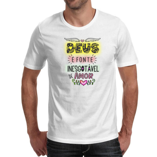 Camiseta Unissex Deus fonte de amor - Imagem 2