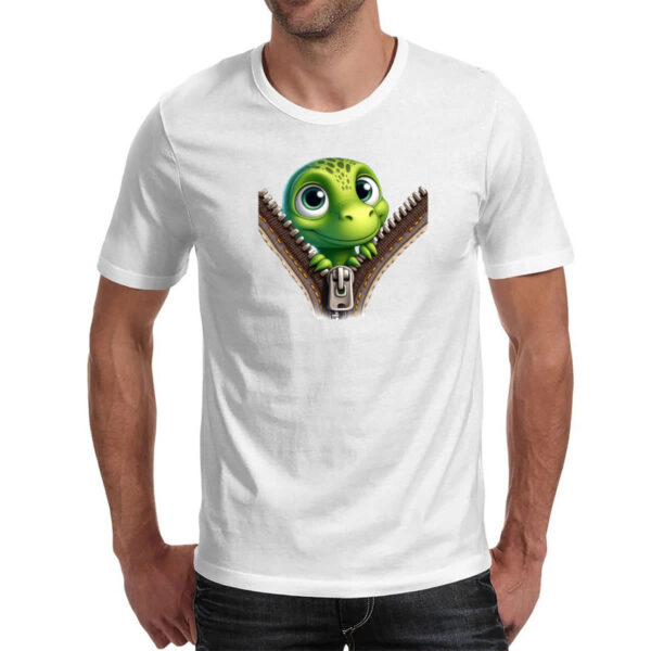 Camiseta Unissex Dinossauro no ziper - Imagem 2
