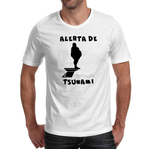 Camiseta Unissex Alerta de tsunami - Image 2