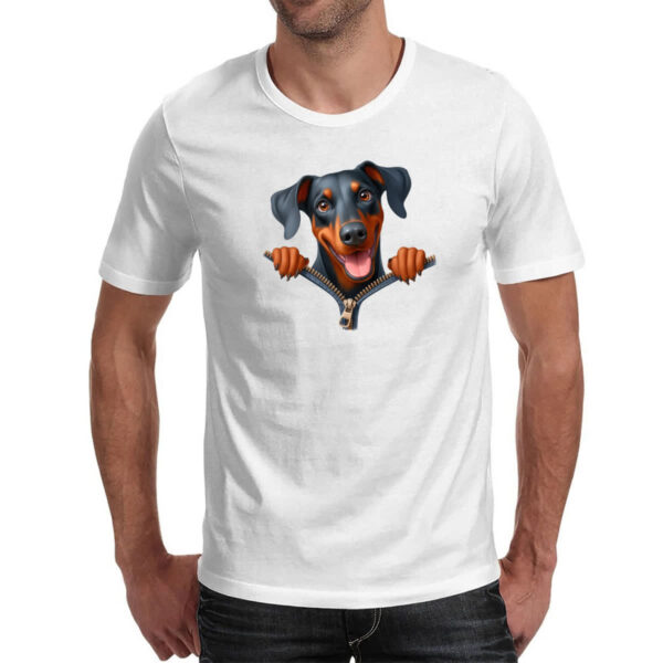 Camiseta Unissex Dobermann no Ziper - Imagem 2