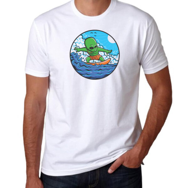 Camiseta Unissex Alien Surfista - Imagem 3