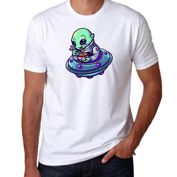 Camiseta Unissex Alien lamen disco voador - Imagem 3