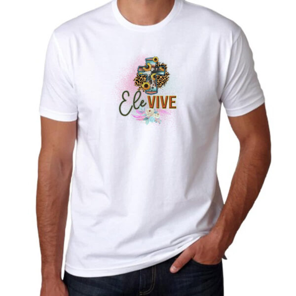 Camiseta Unissex Ele vive - Imagem 3