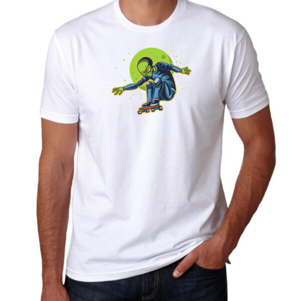 Camiseta Unissex Alien skatista - Imagem 3