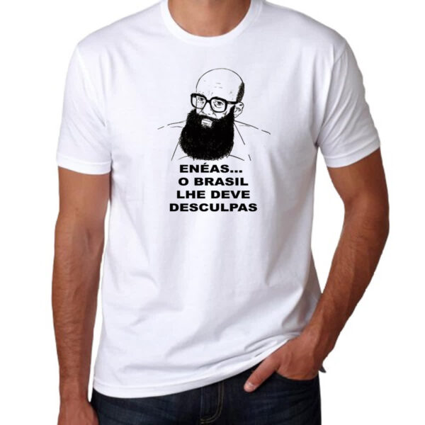 Camiseta Unissex Eneas o Brasil lhe deve desculpas - Imagem 3