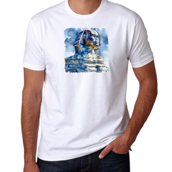 Camiseta Unissex Esfinge Watercolor - Imagem 3