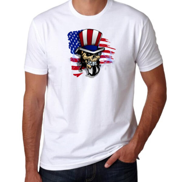 Camiseta Unissex American Skull - Imagem 3