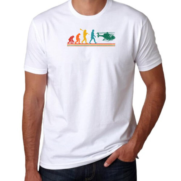 Camiseta Unissex Evolucao helicoptero - Imagem 3