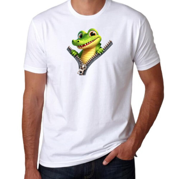 Camiseta Unissex Jacare no ziper - Imagem 3