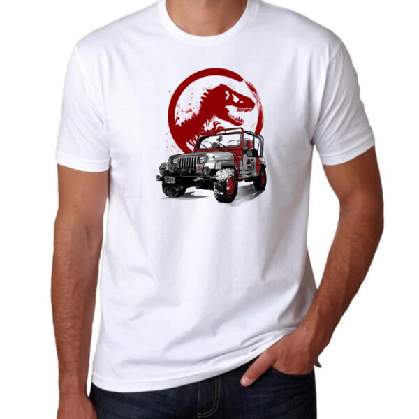 Camiseta Unissex JeepWrangler Jurassic Park - Imagem 3