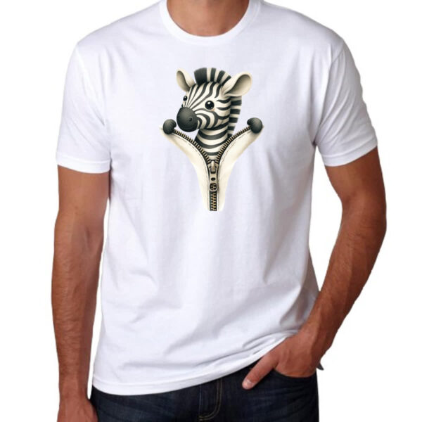 Camiseta Unissex Zebra no ziper - Imagem 3