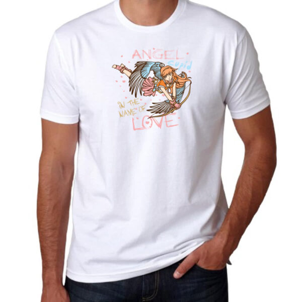 Camiseta Unissex Angel Cupid - In the name of love - Imagem 3